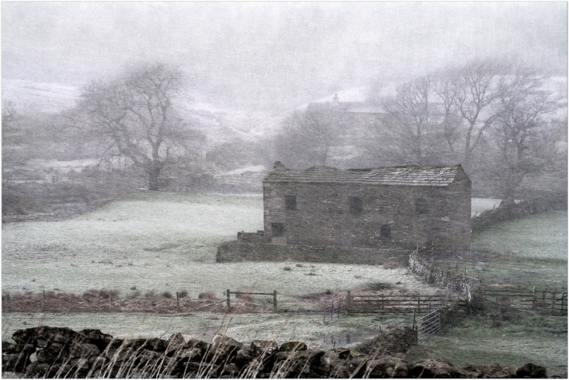 Barn in the Snow by Tim Growcott - C