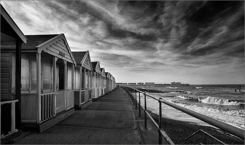 Beach Huts by Janet Griffiths - C (Adv mono)
