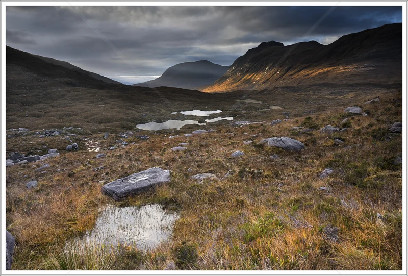 Last Light on Ben Alligin by Jon Baker - C (Print)