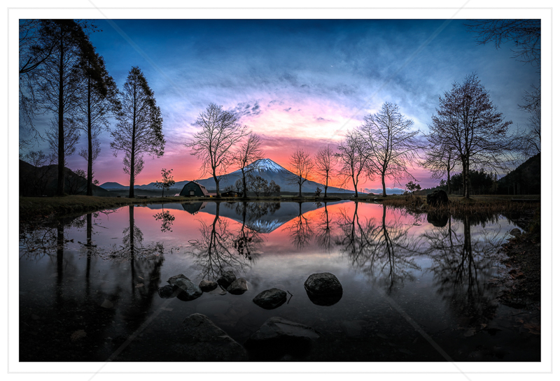  Sunrise Behind Mt Fuji by Calvin Downes - C (Adv col) 
