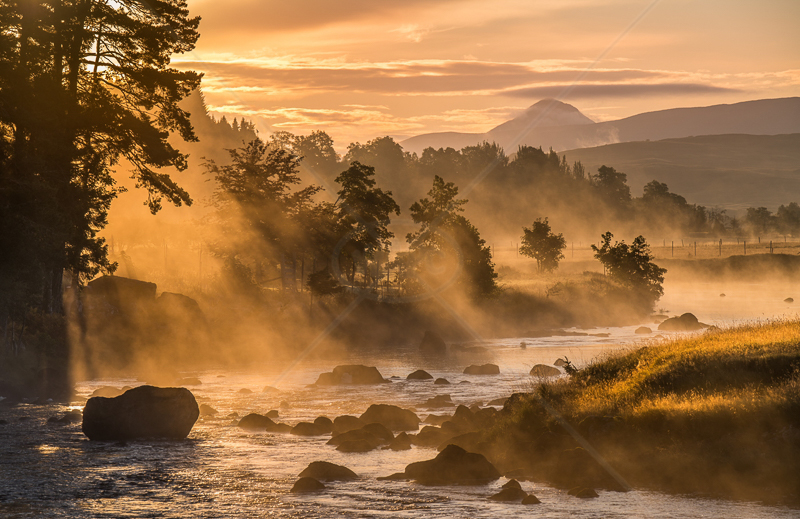  Misty Sunrise - River Gaur, Rannoch, Scotland by Andy Udall - 1st (Int) 