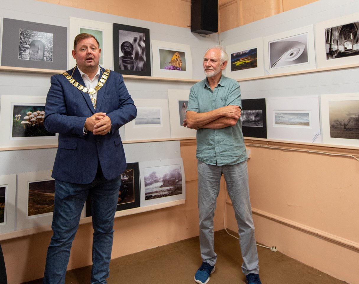 Wellington Town Council Mayor, Cllr Paul Davis with Club Chairman, Calvin Downes.jpeg