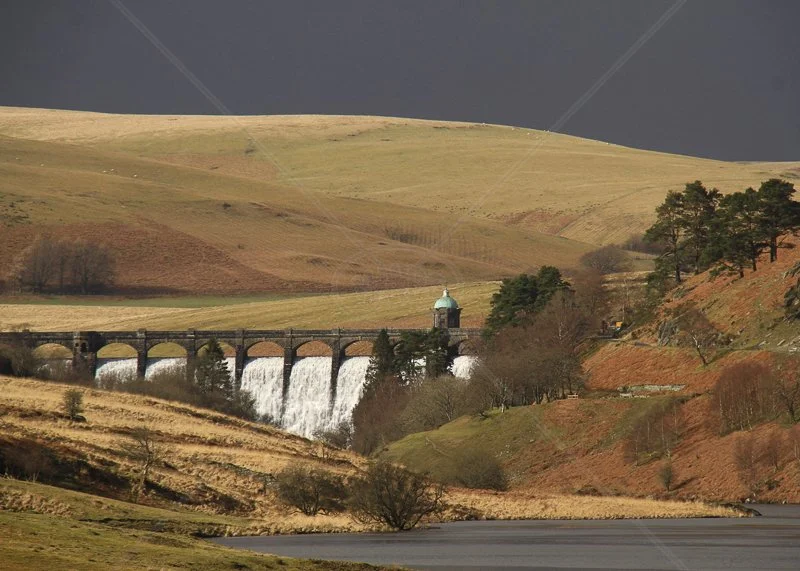 Elan Valley Dam by Ian Burton - 1st (Int col print finals)