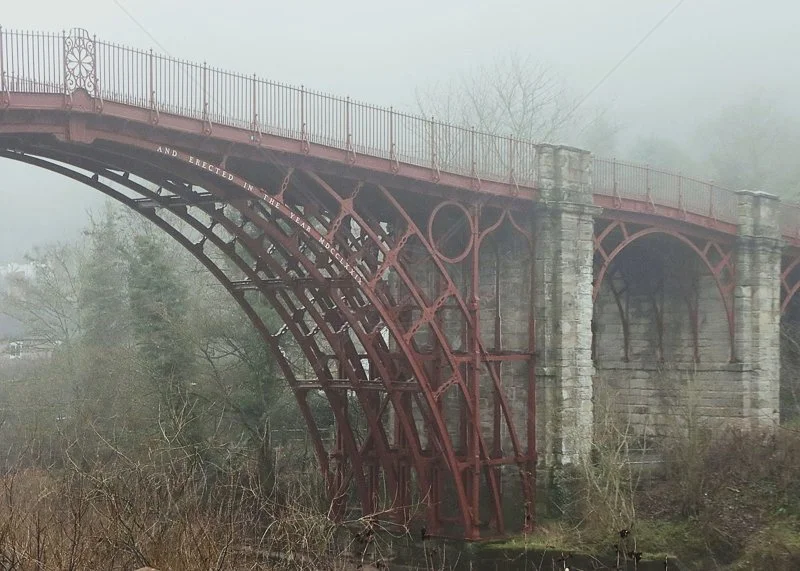  Ironbridge in the Mist by Ian Burton - 3rd Int (Col) 