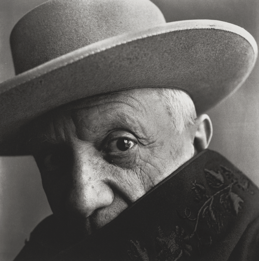 Portrait of Pablo Picasso at La Californie, Cannes, by Irving Penn, 1957