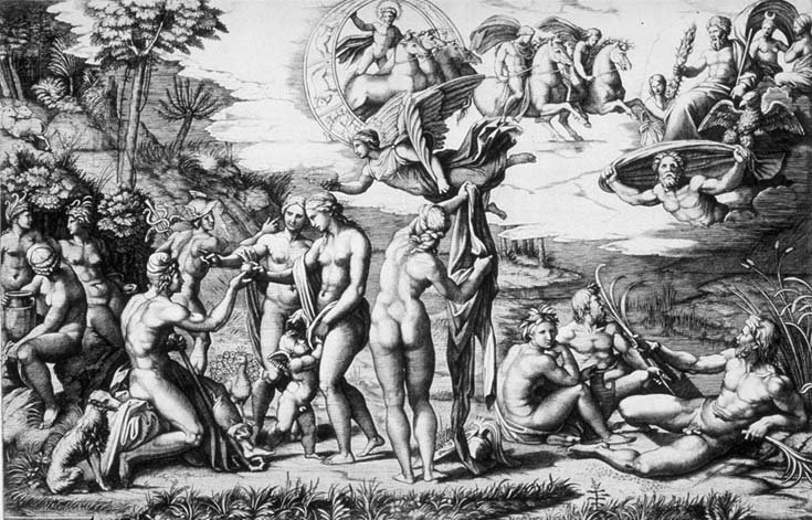 The Judgement of Paris, Marcantonio Raimondi (c.1510-20)
