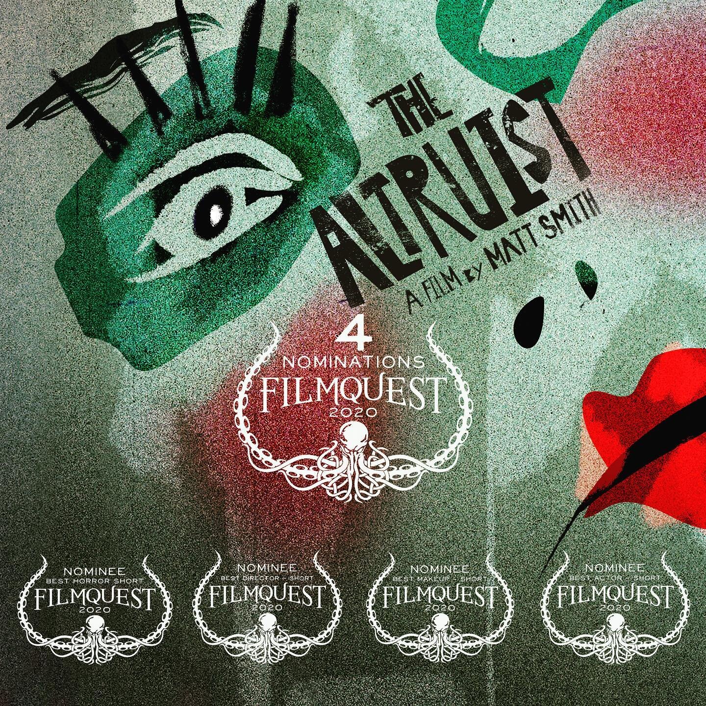 The Altruist is nominated in four categories at FilmQuest 2020! Congratulations to all the nominees and selections! See you in Provo! #filmquest #filmquest2021 #horror #horrorfest #moviemaker #filmfestival #genrefilm #moviemaking #indiefilm #shortfil