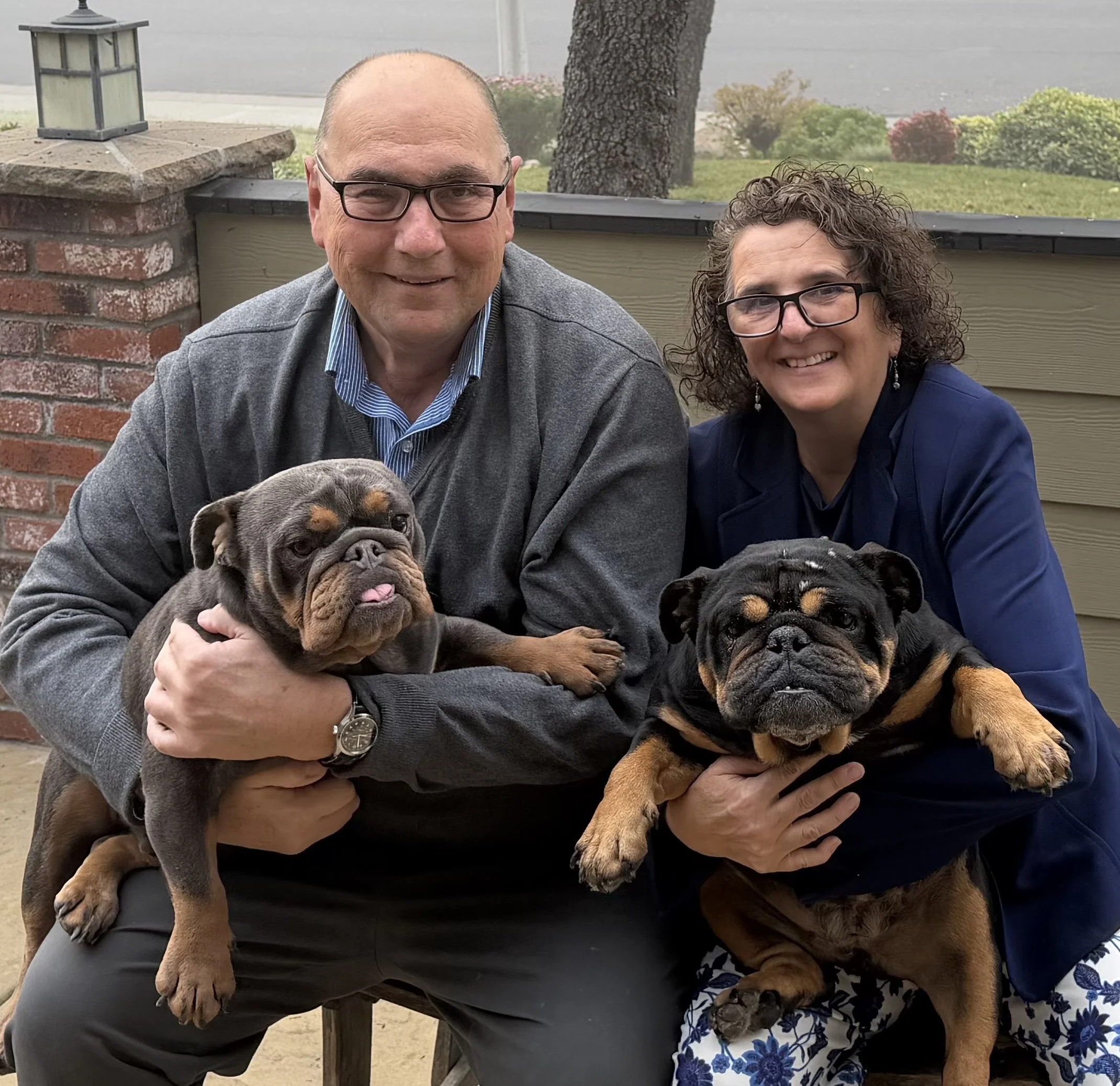 Otis, on the left, & Roxi (a.k.a. Courtney). on the right