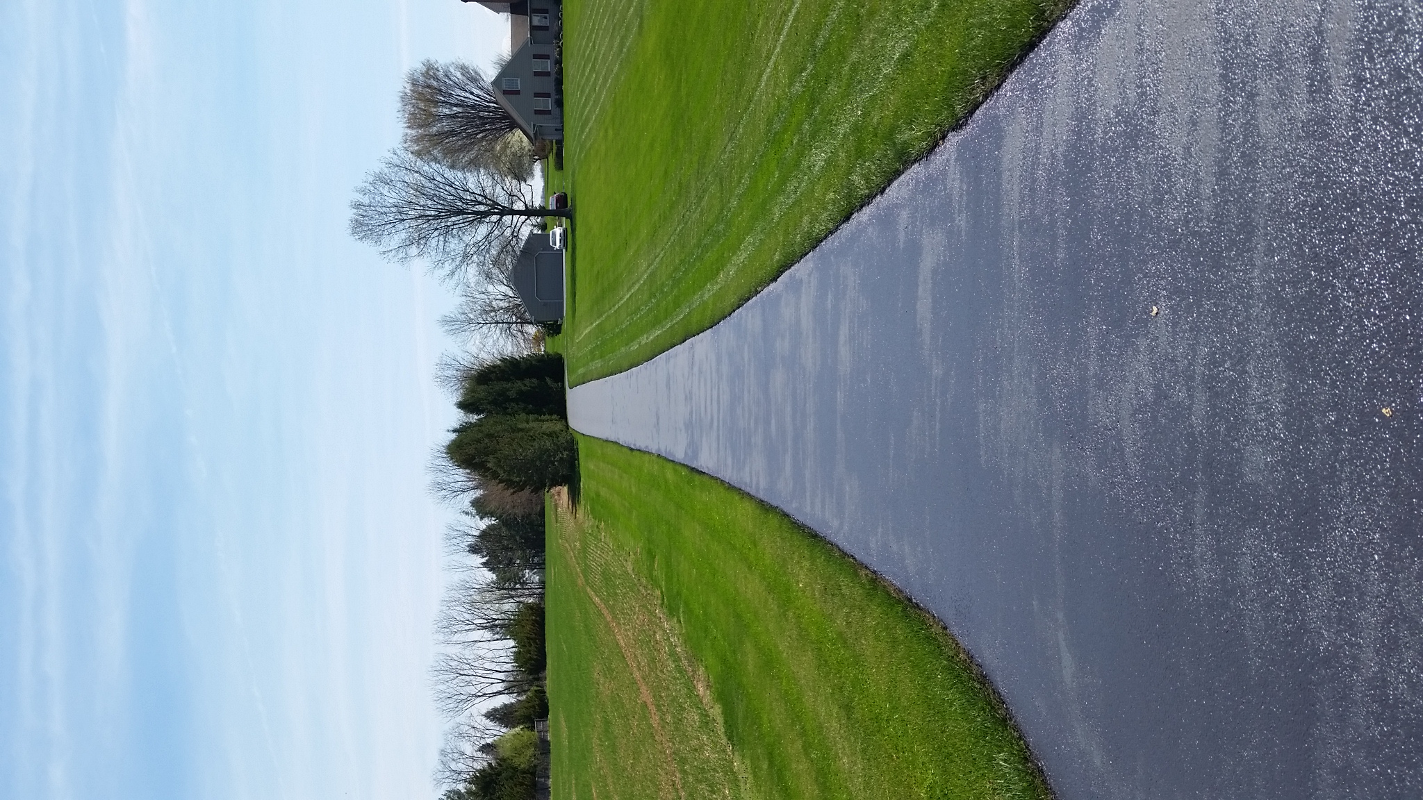 Sealcoating 2015- Large lane way drying
