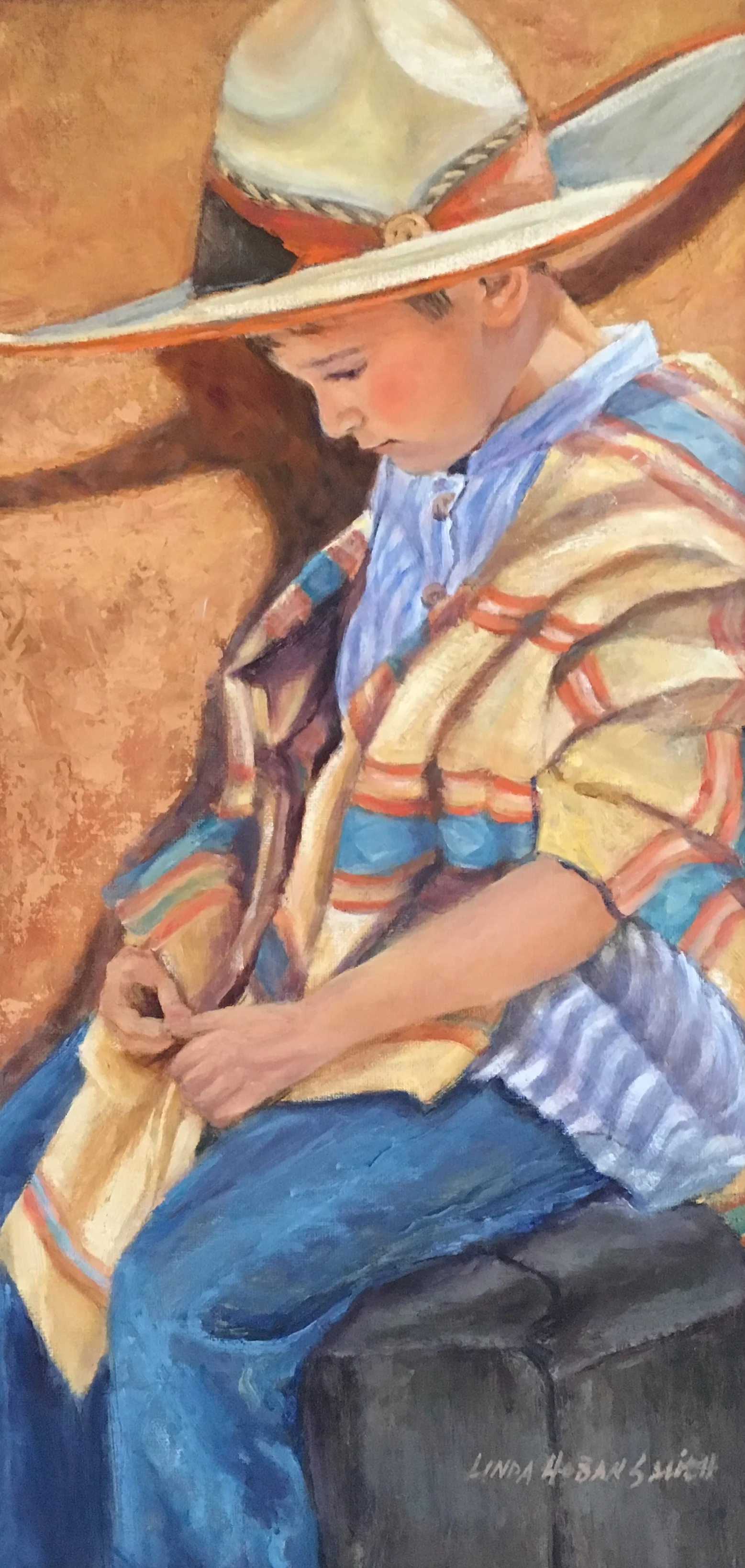 "Boy in Sombrero"  (SOLD)
