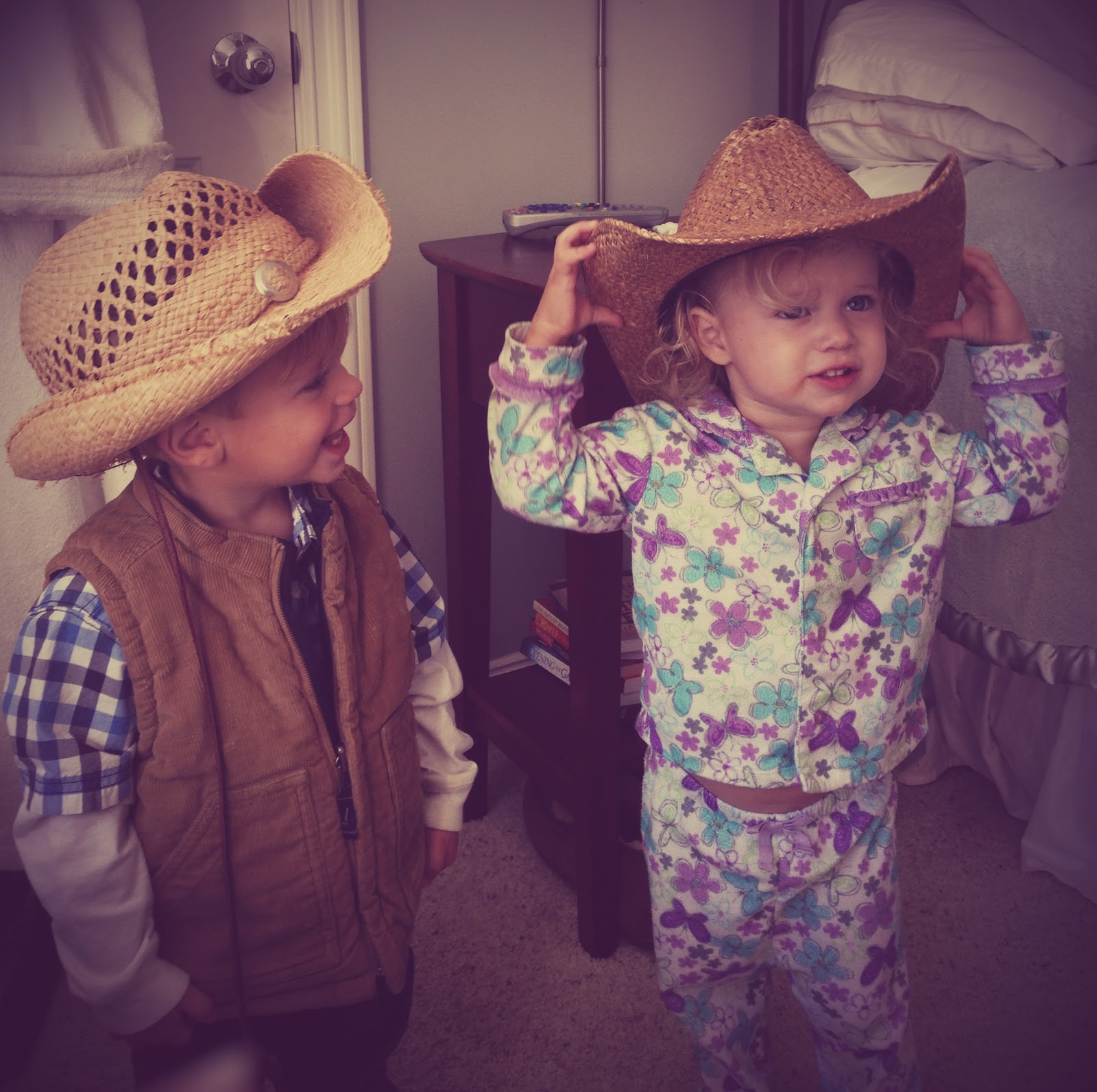 Roz & Cylic in cowboy hats.jpg