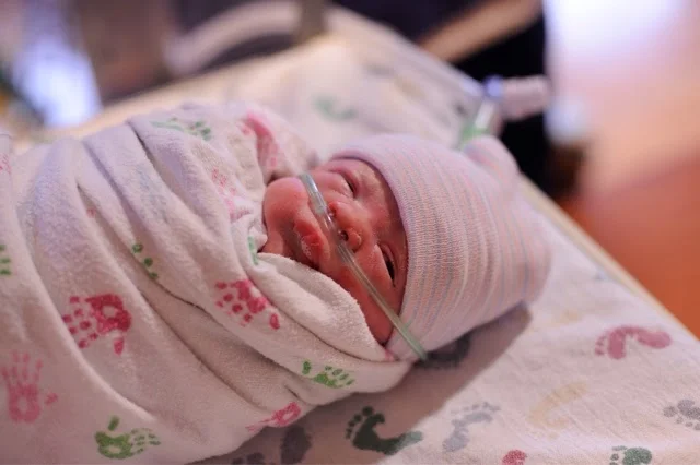 The last time I held Justus before they took him down to the NICU.
