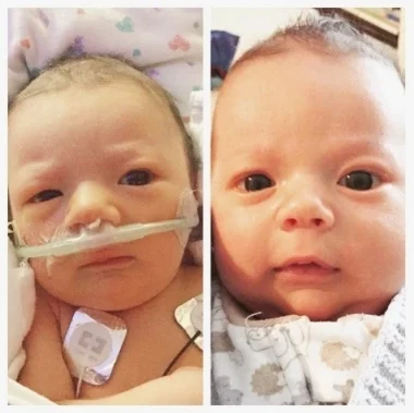 (L: 3 days old, R:3 weeks old) Oh how fast they change!