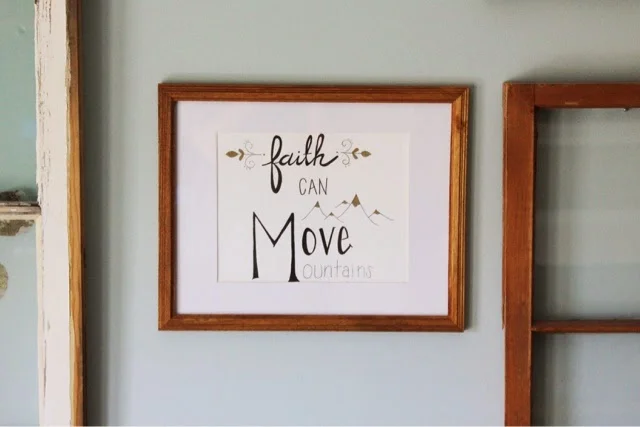 "Faith Can Move Mountains"(8x10)
