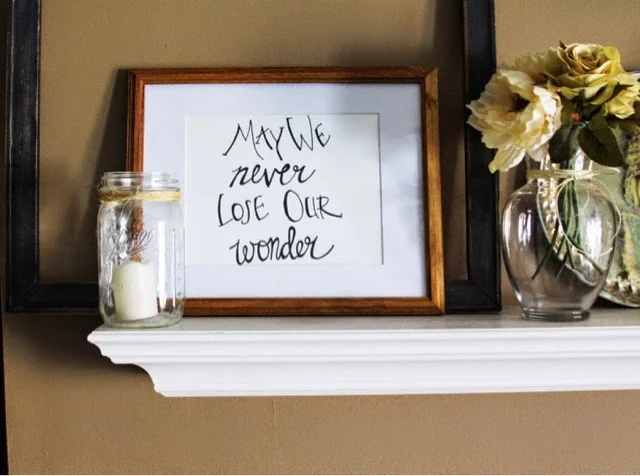 "May We Never Lose Our Wonder"(8x10)