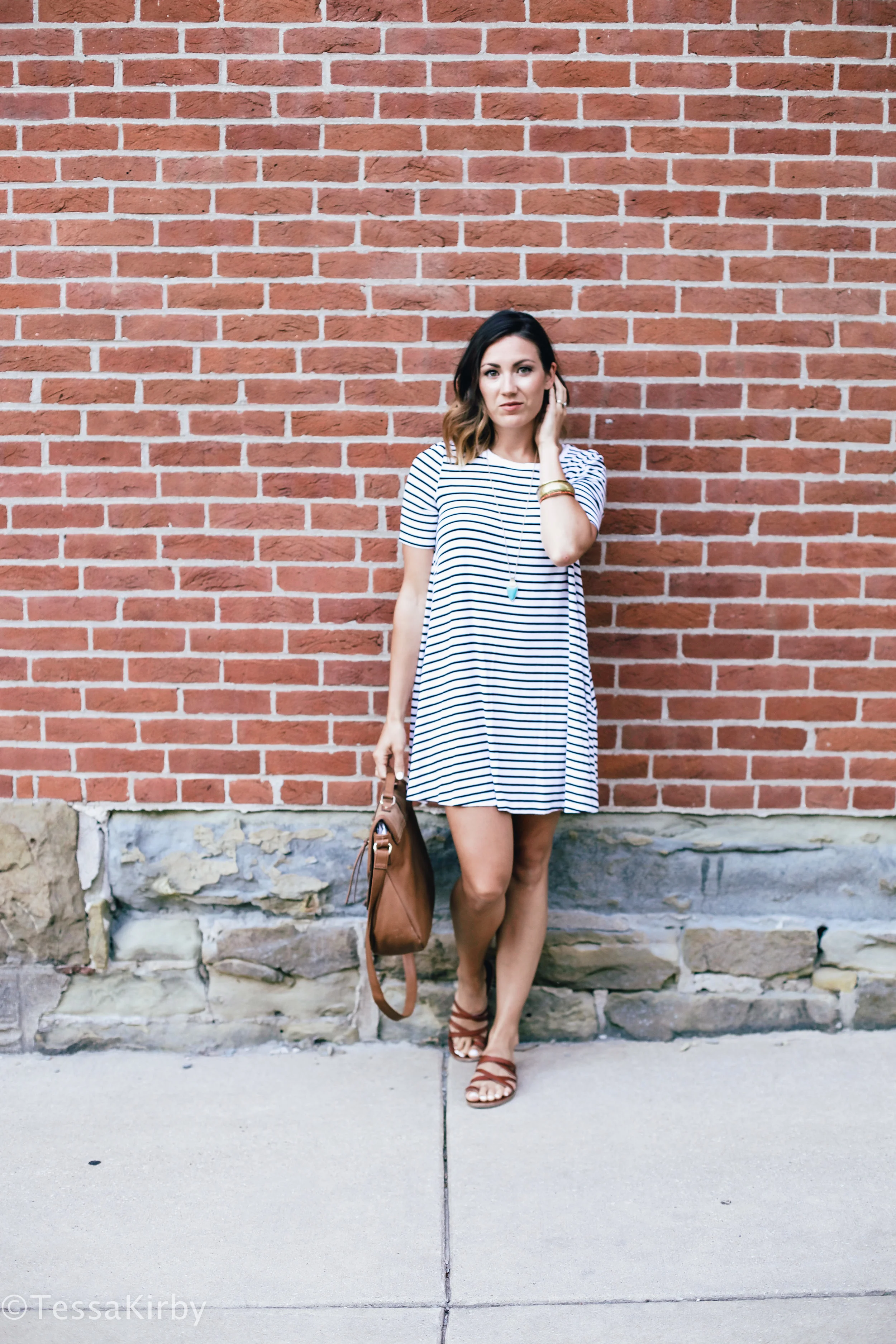 My Go To Stripe T-Shirt Dress