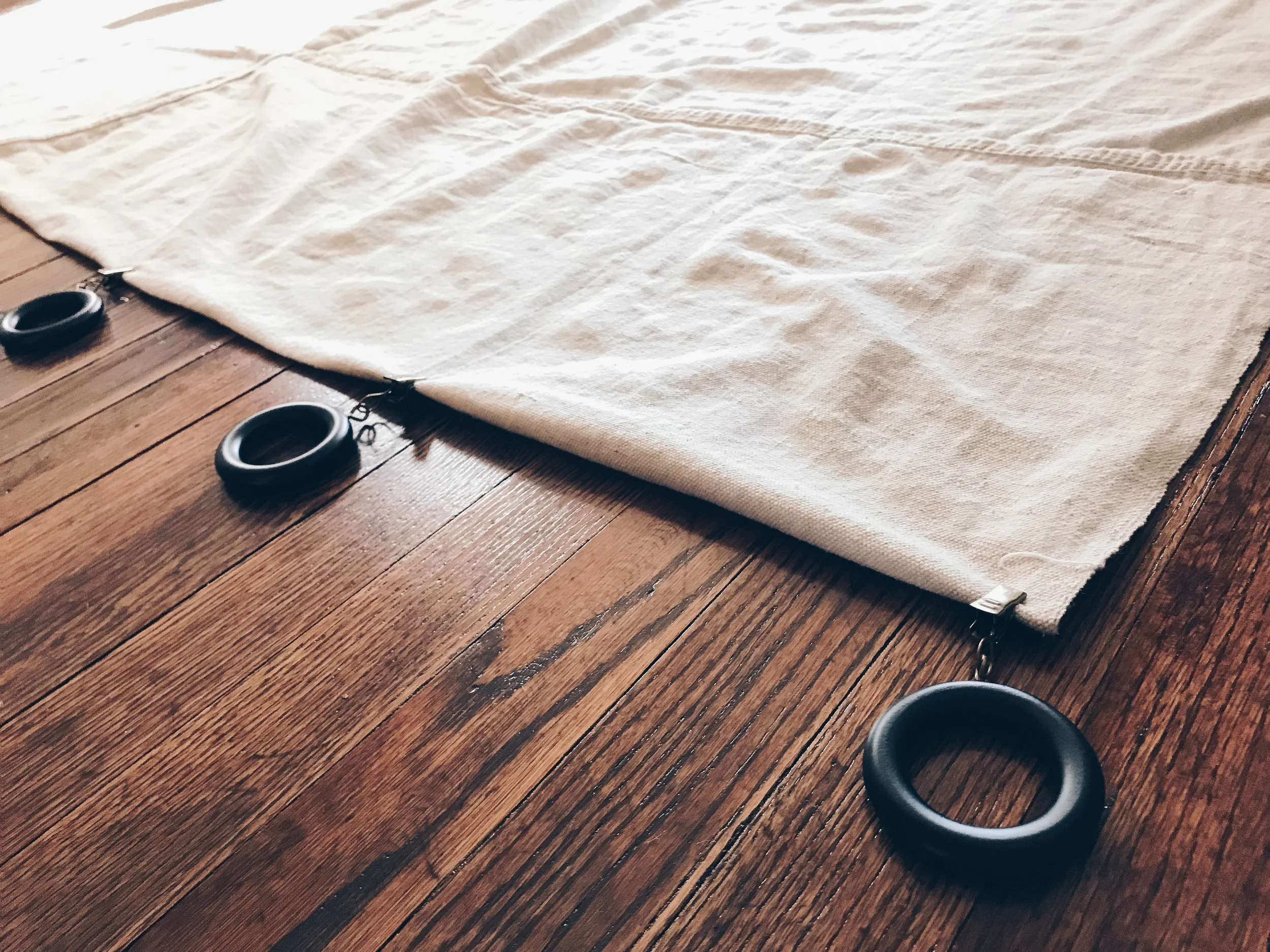 DIY Canvas Drop Cloth Curtains — KINDRED HOMESTEAD