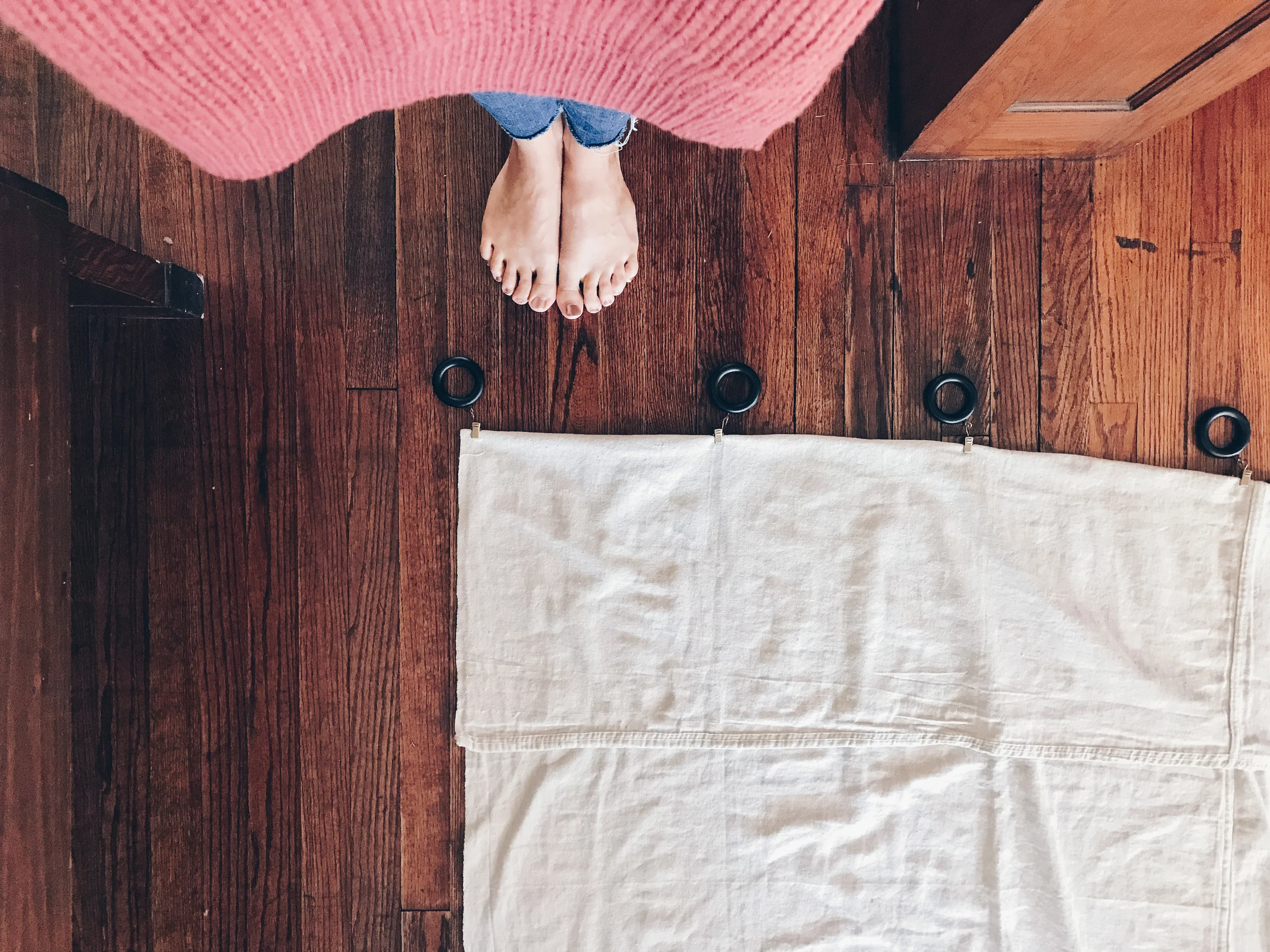 DIY Canvas Drop Cloth Curtains — KINDRED HOMESTEAD