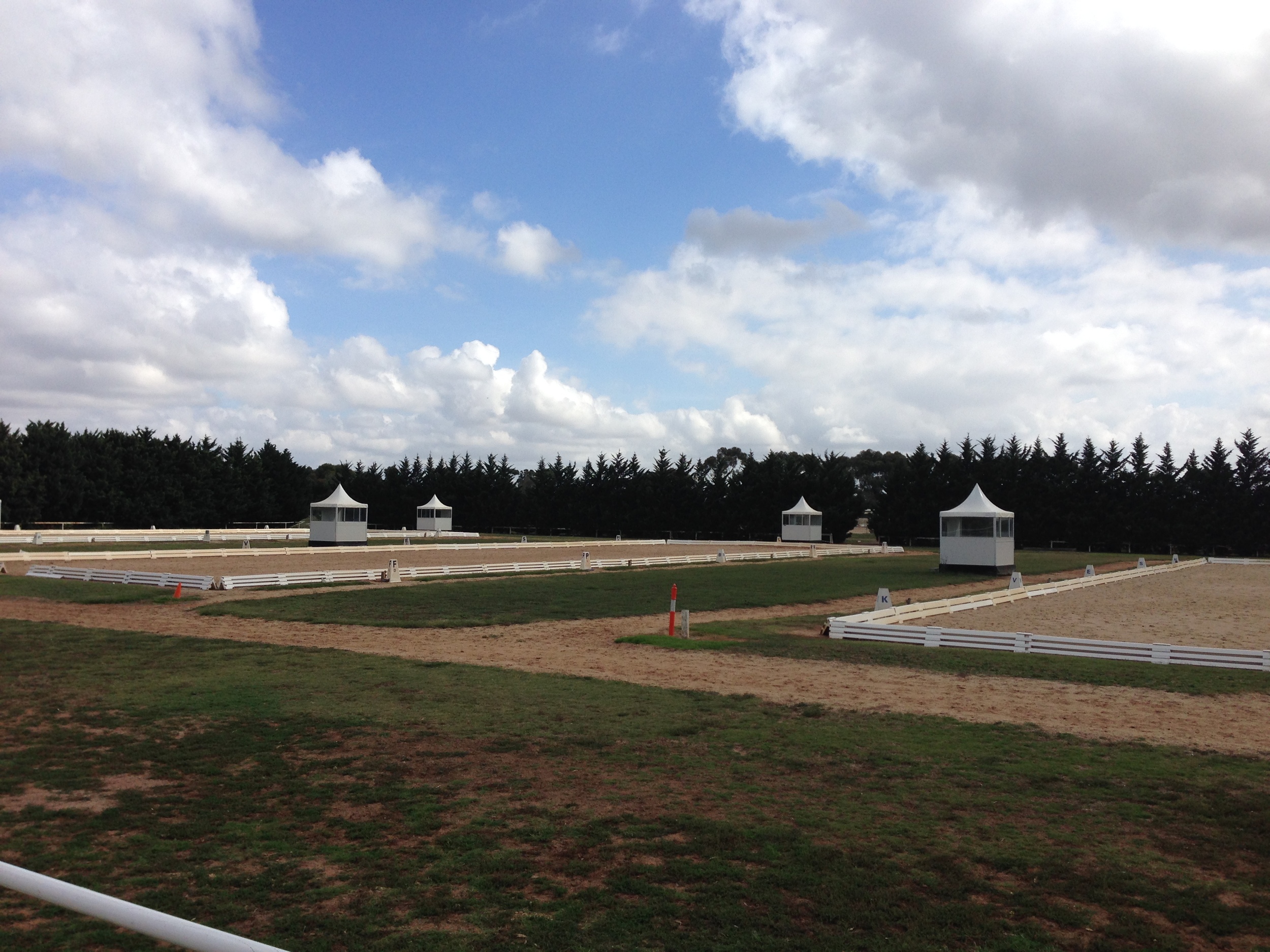 Sand Arenas x 5 with viewing huts....