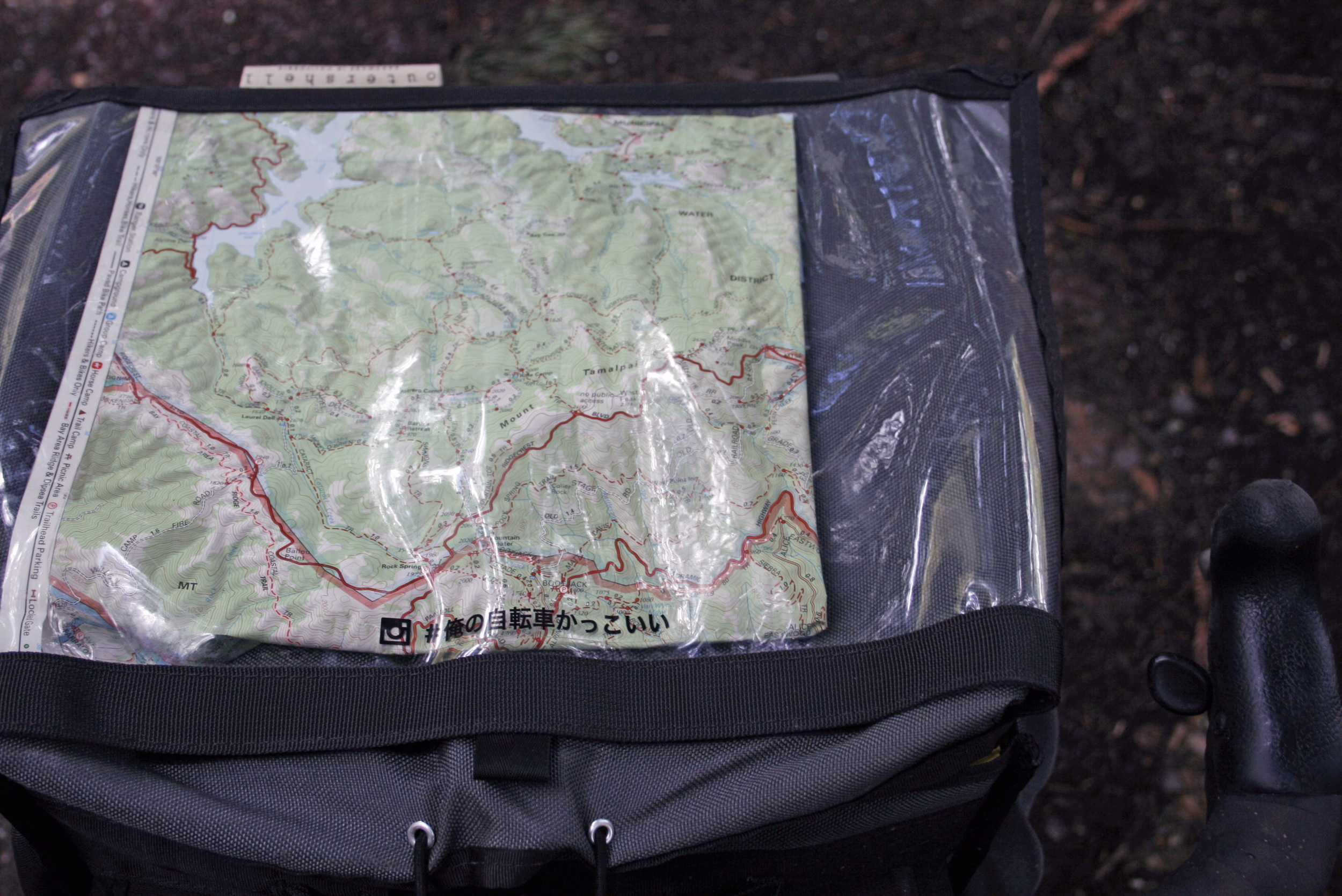 Tom Harrison Map in the Rack Bag Clear Top