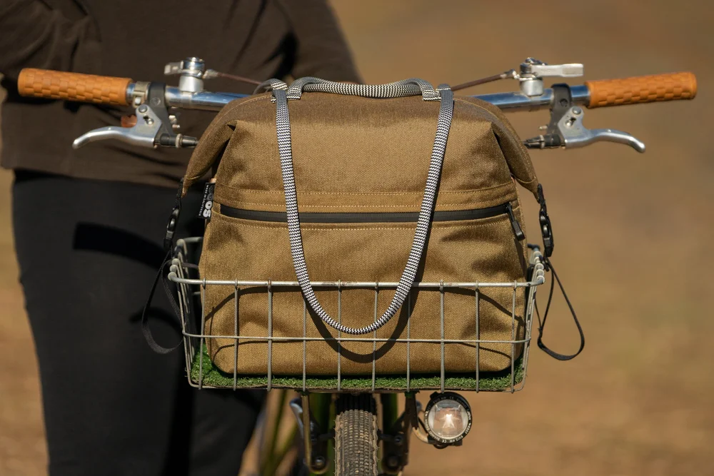 Everyday Tote for Basket or Rack - Outer Shell Bike Bags