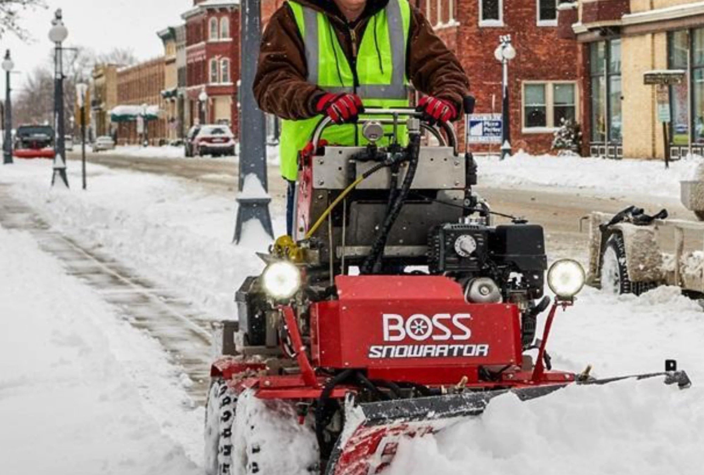 snow sidewalk cleaning