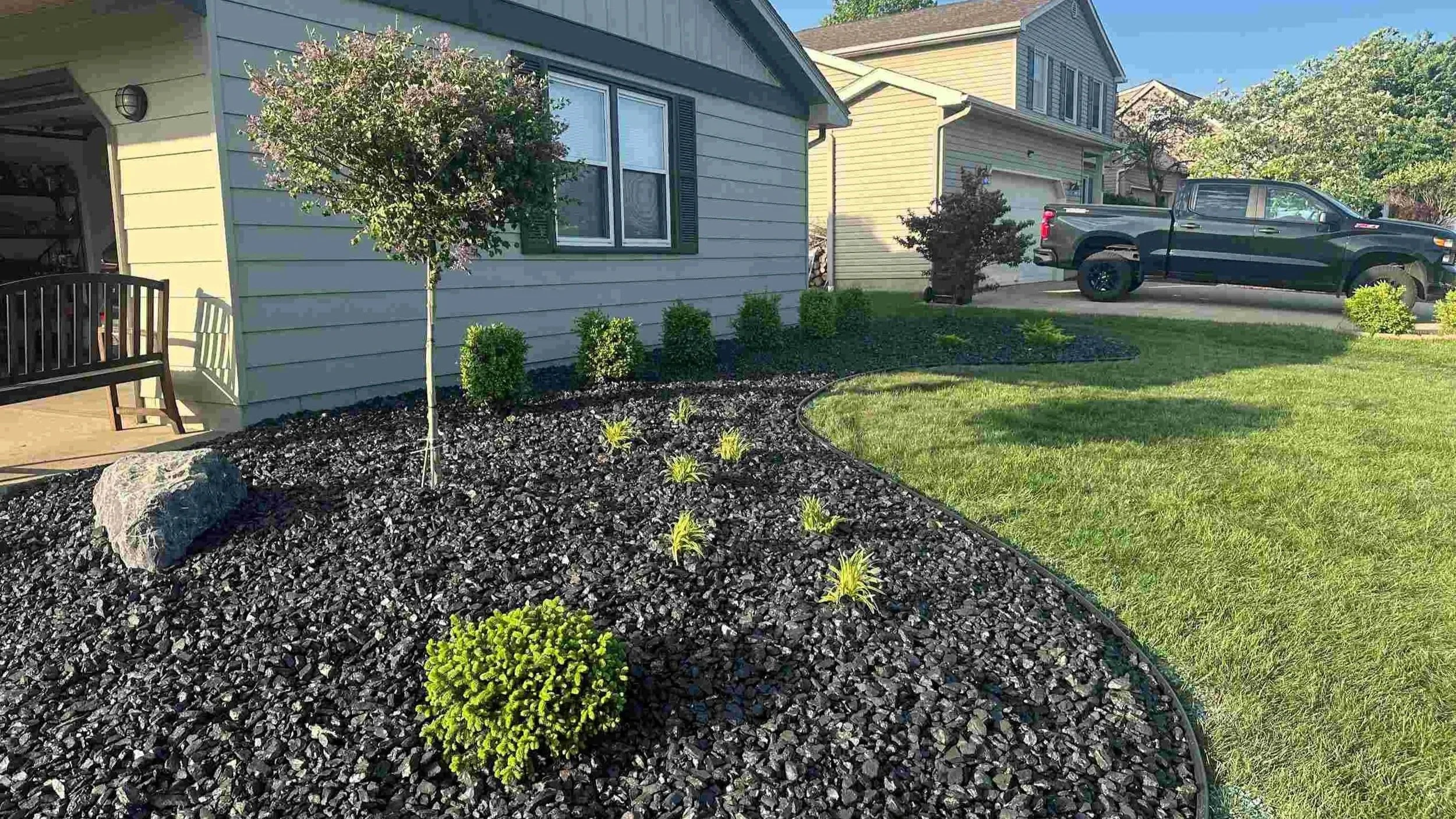 Black beauty decorative stone