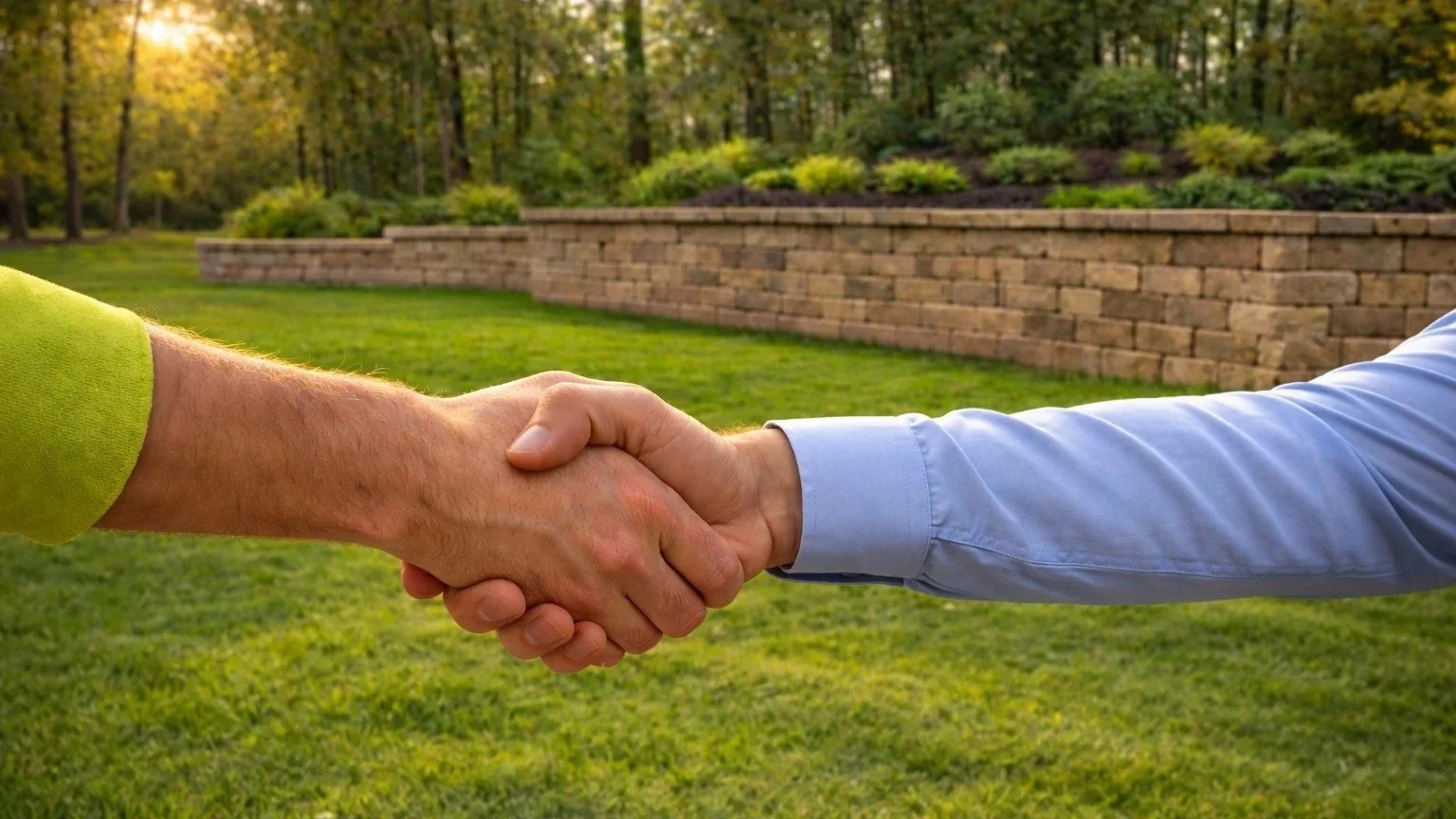 Retaining wall meet and greet.