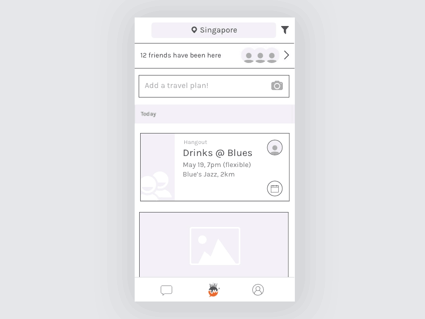 HIGHLIGHT The 'quick add' function is introduced to allow the process of adding a travel plan to be as seamless and fuss-free as possible.