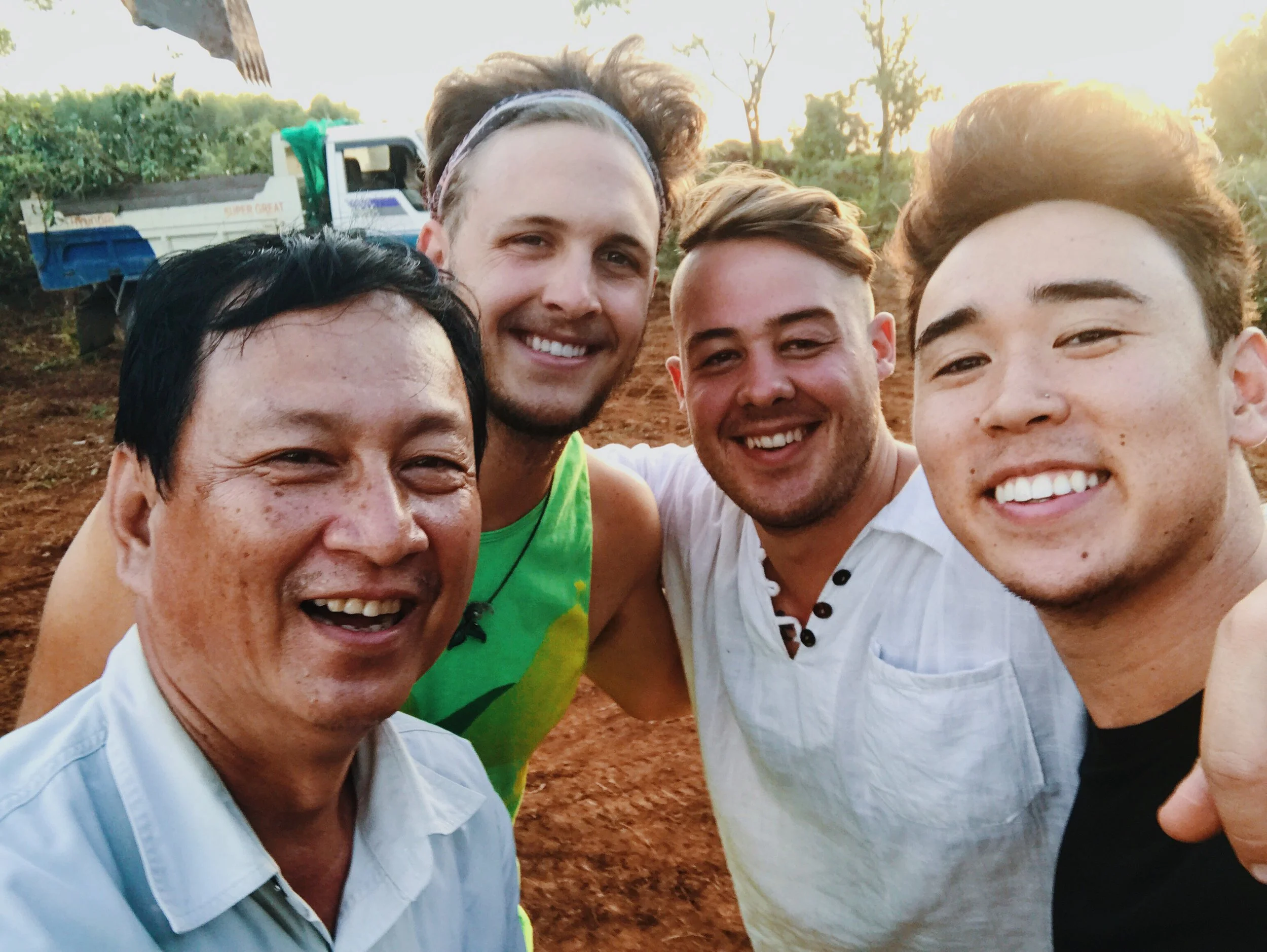 Pastor Hong wanted a selfie to commemorate Day 2 of geo-terracing and grading