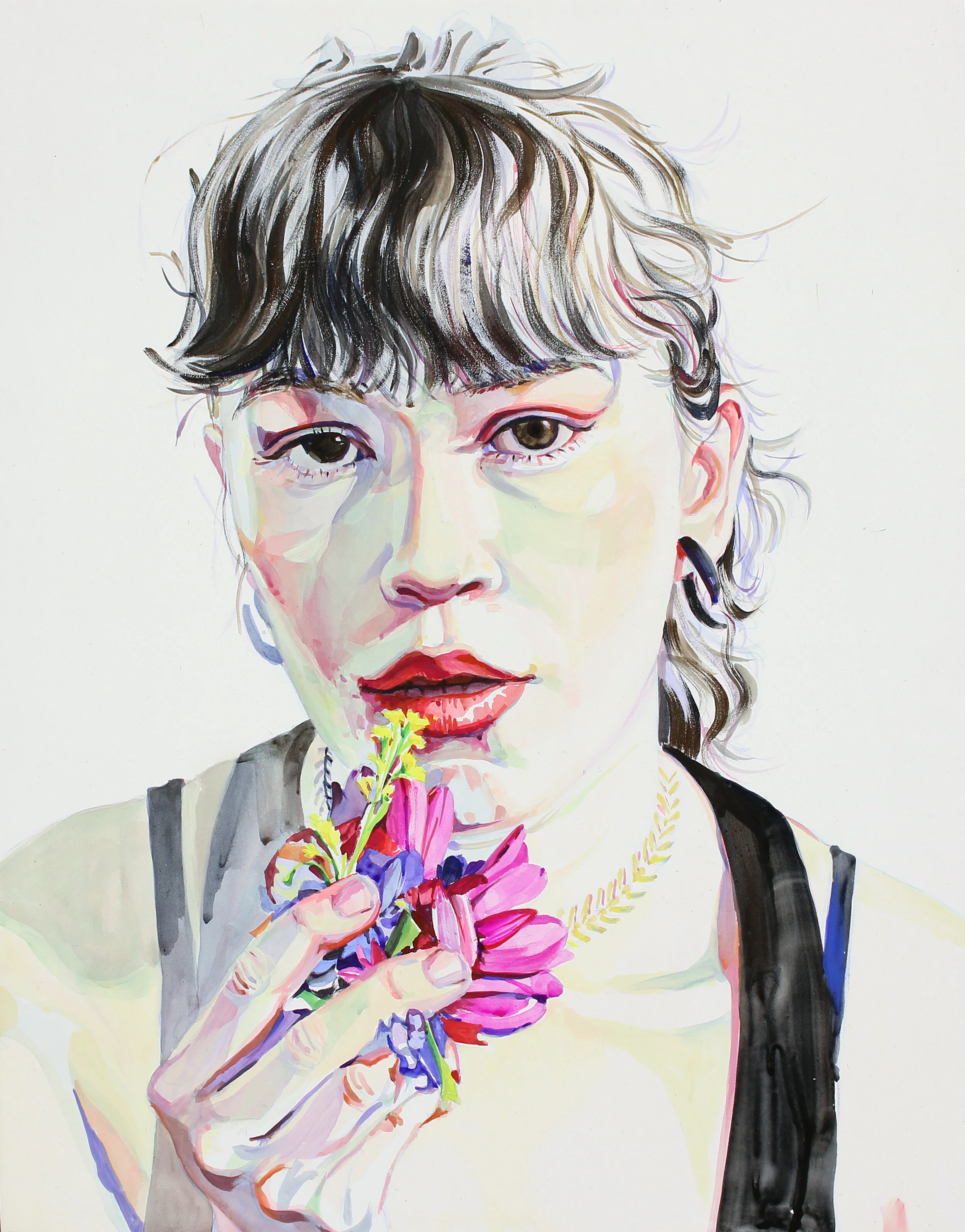  Dilemma   14” x11 “  Watercolor and Acrylic Gouache on panel  2020   