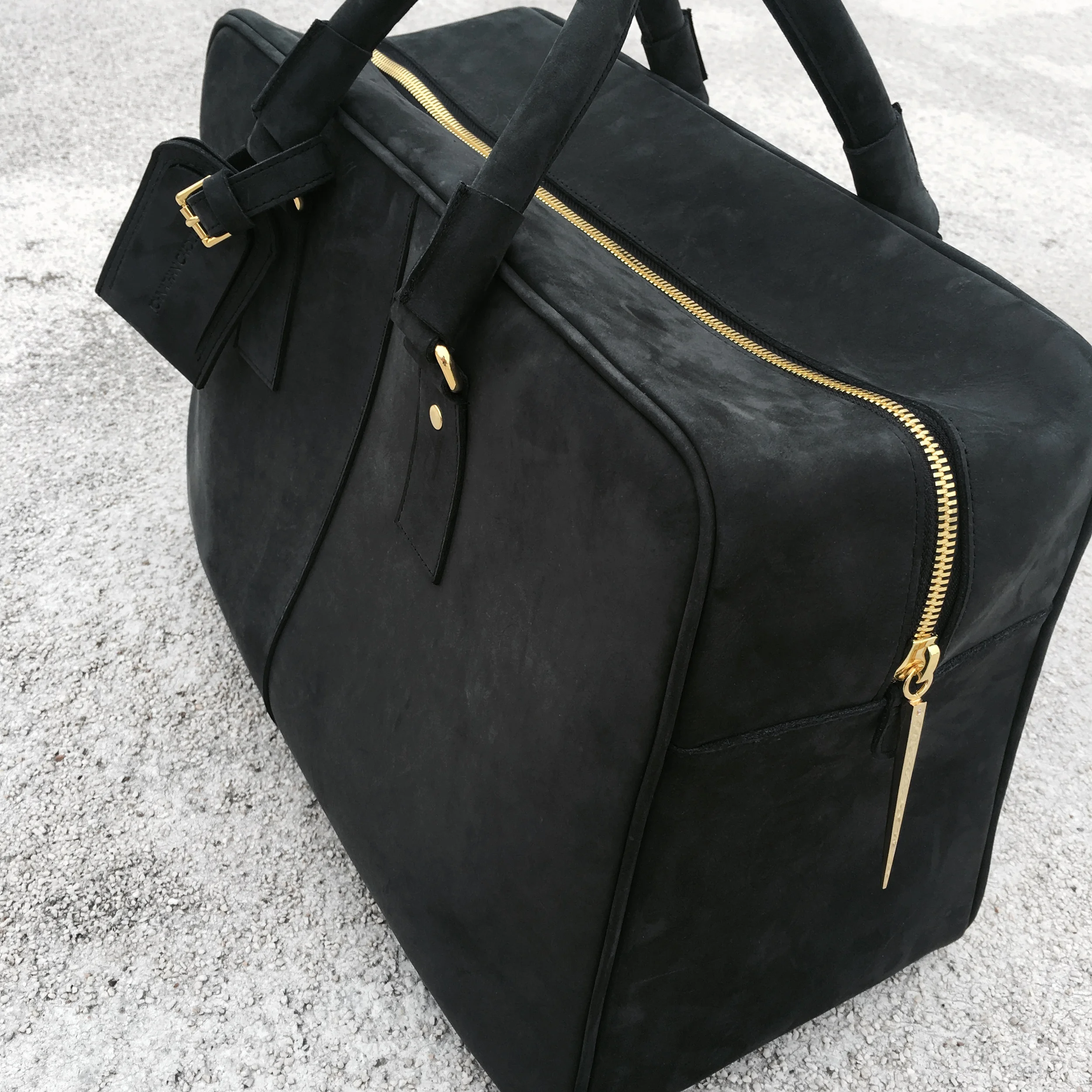 Gray Nubuck Traveler with gold hardware.jpg