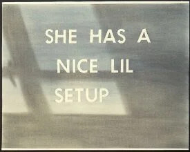 SHE HAS A NICE LIL SETUP 1981 Pastel on paper 23 x 29 inches