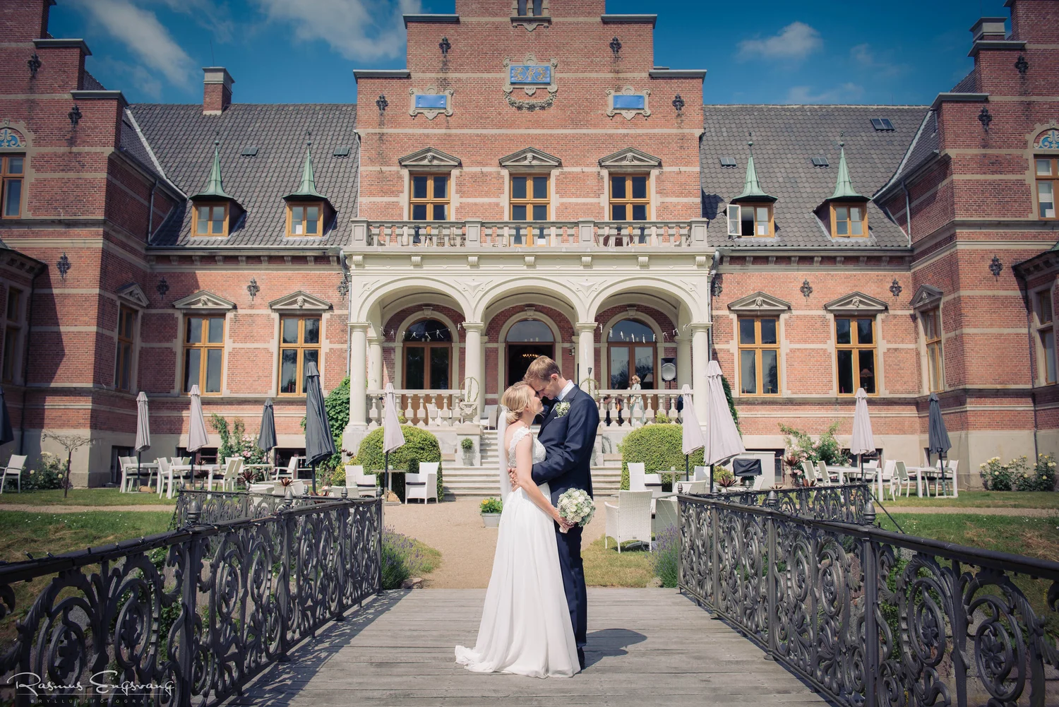 Julie og Lars ved Fuglsang Herregaard