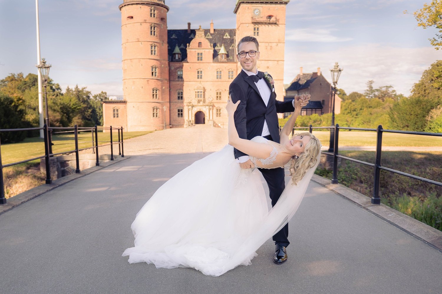 Jodie og Nicklas ved Vallø Slot