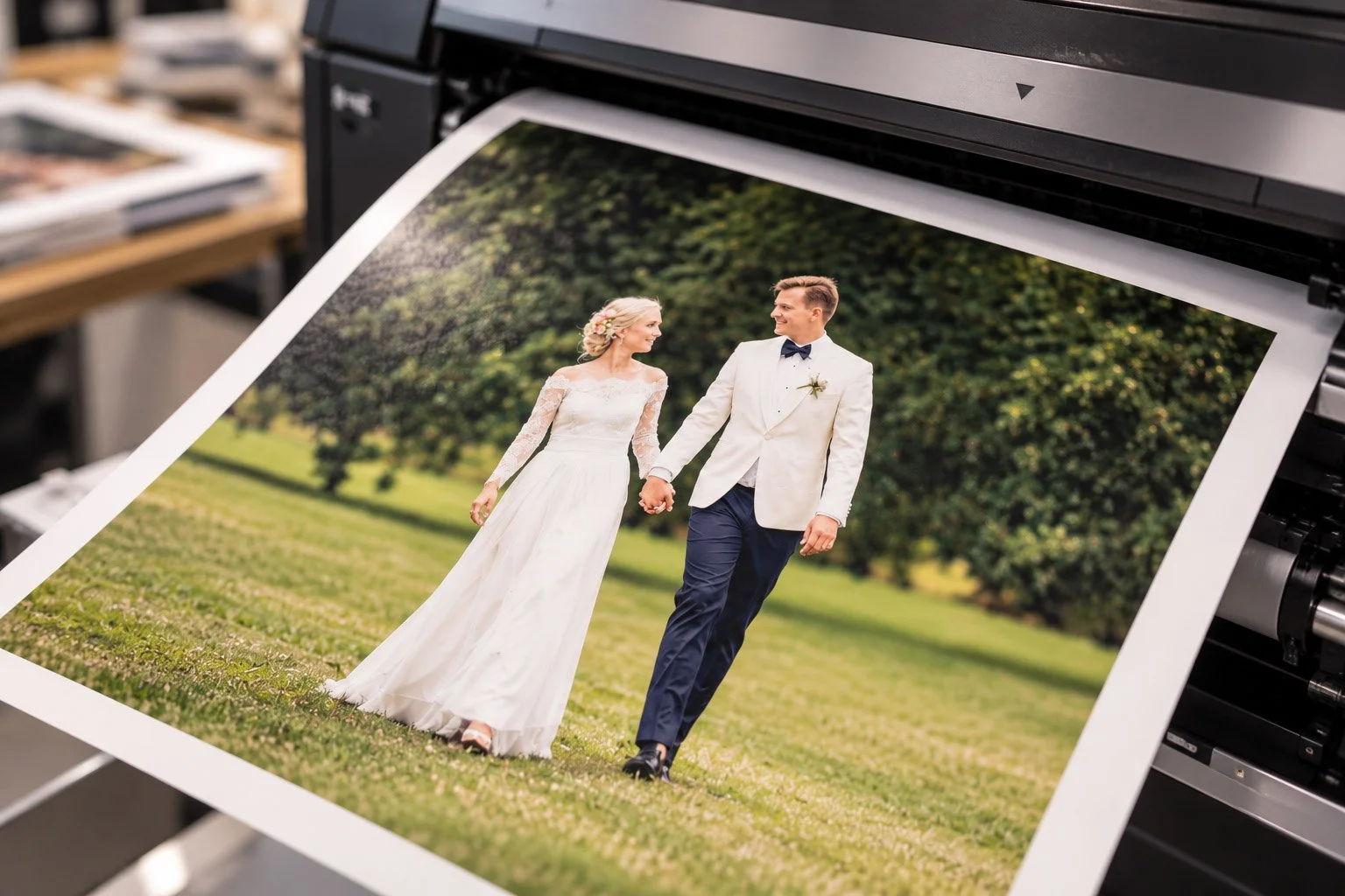 Print af bryllupsbillede