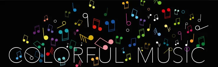 Newsletter Header - "colorful music"