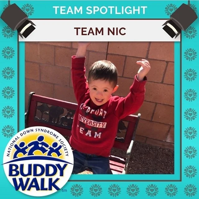 Team Nic is ready to walk for a fourth year at the RGDSN Buddy Walk!

Gather your team and get ready to walk beside them and the rest of our community on September 15!
.
.
.
#BuddyWalk #team #t21family #NDSS #DownSyndrome #DownSyndromeAwareness #t21 #BeInspired #WalkWithUs #DS #advocacy