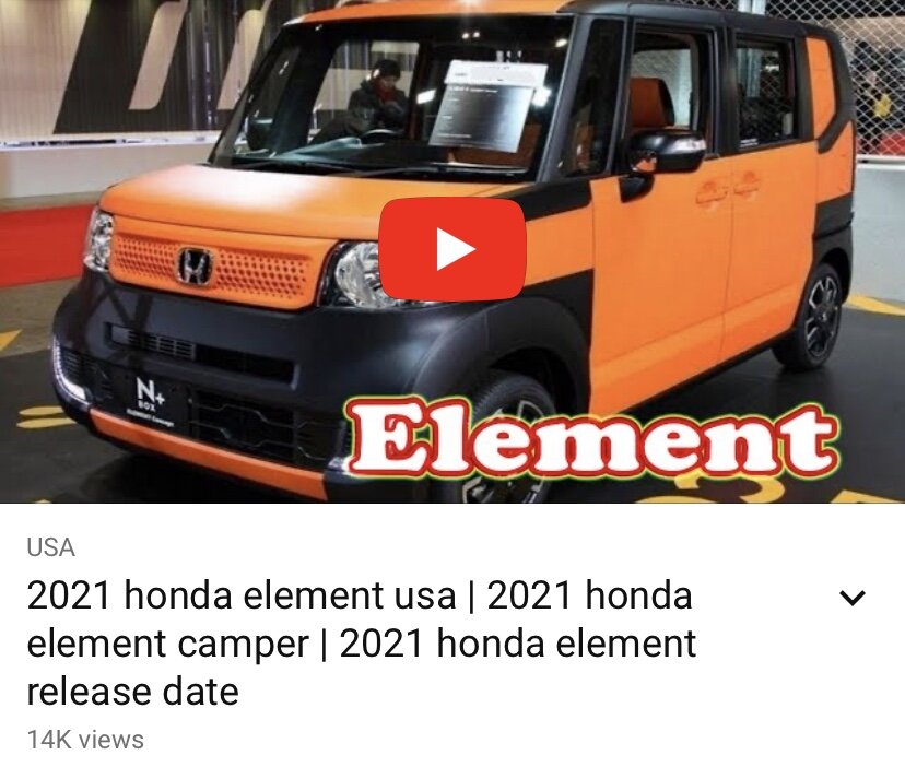 New Honda Element Is Unfortunately Fake News Fifth Element Camping