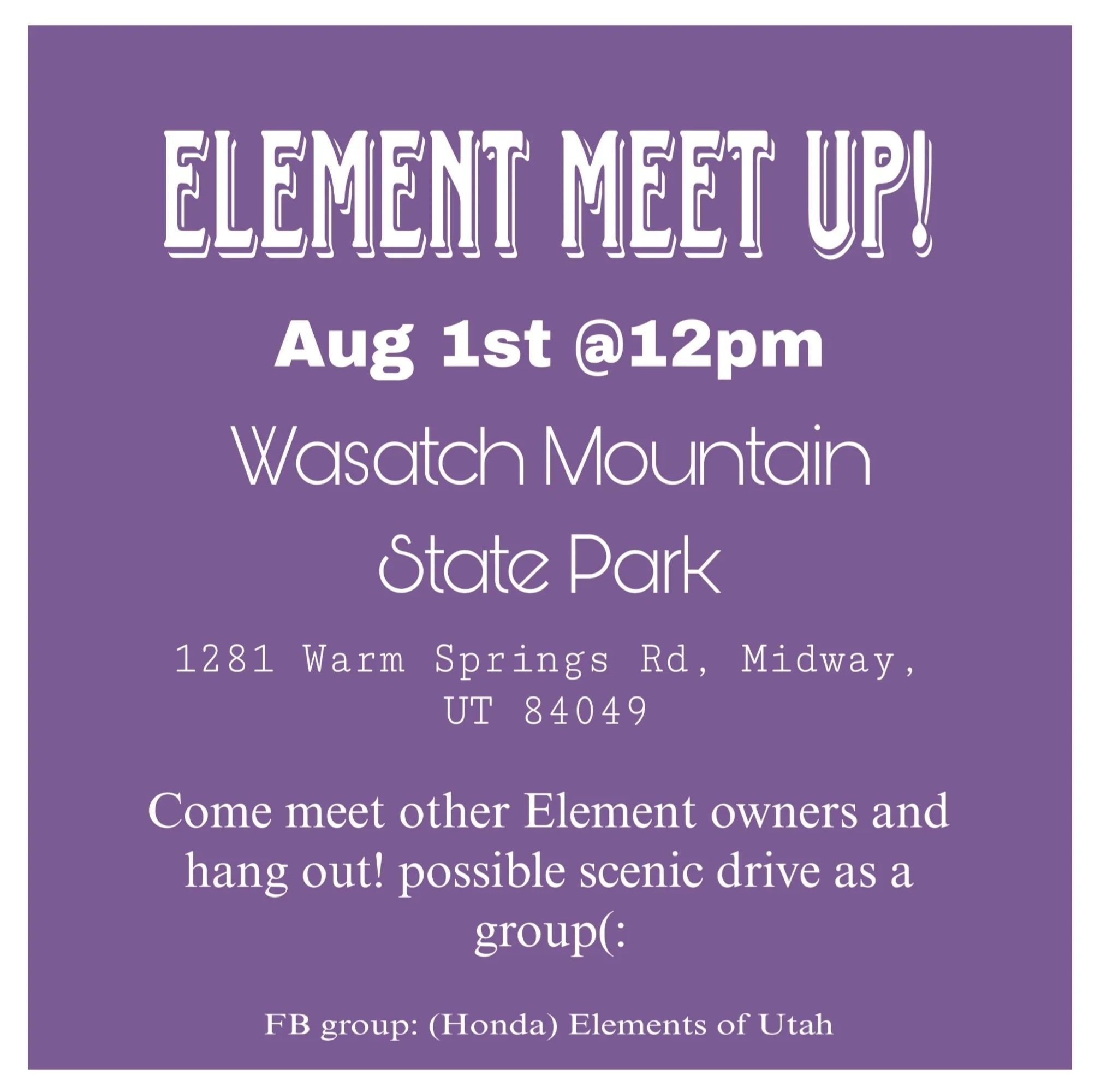 Utah Element Meet Up