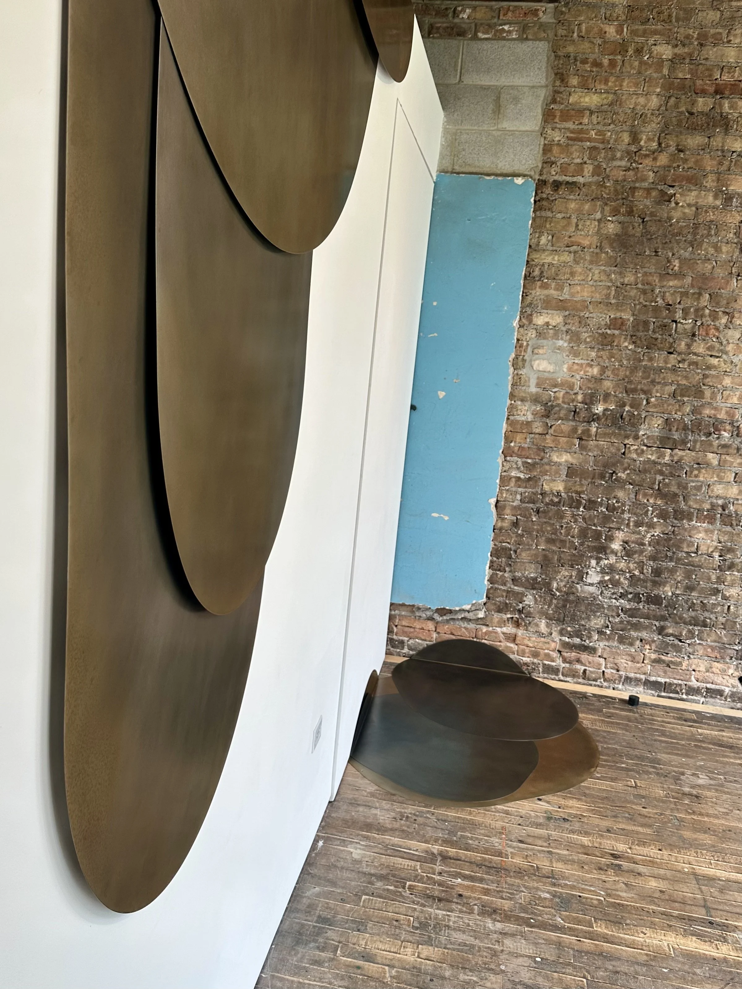  Elizabeth Fiersten:  Swag  (north gallery) | patinated steel  