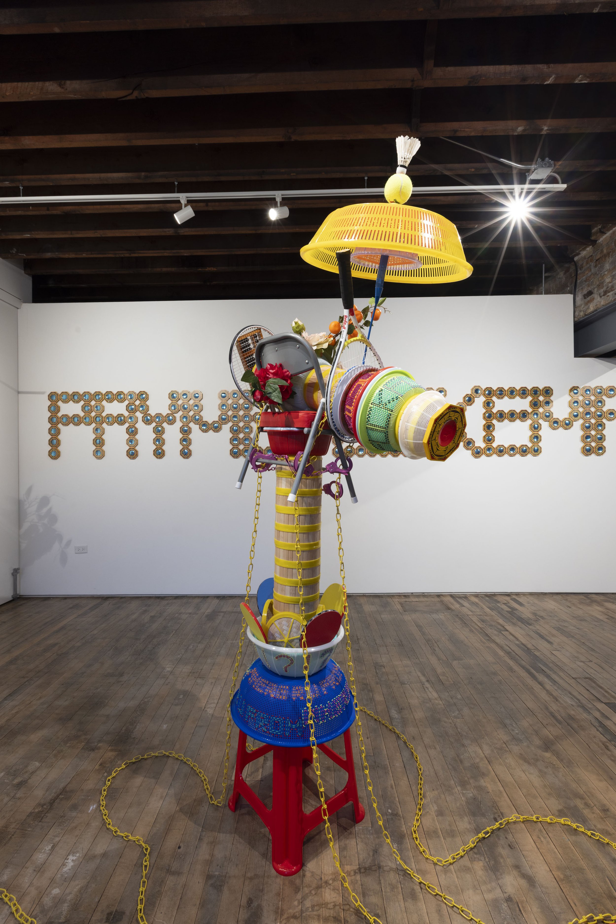   Where R U From , 1, 2026 (foreground),  PAY ME FUCK EM , 2026 (wall) | Photo: Paul Strabbing 