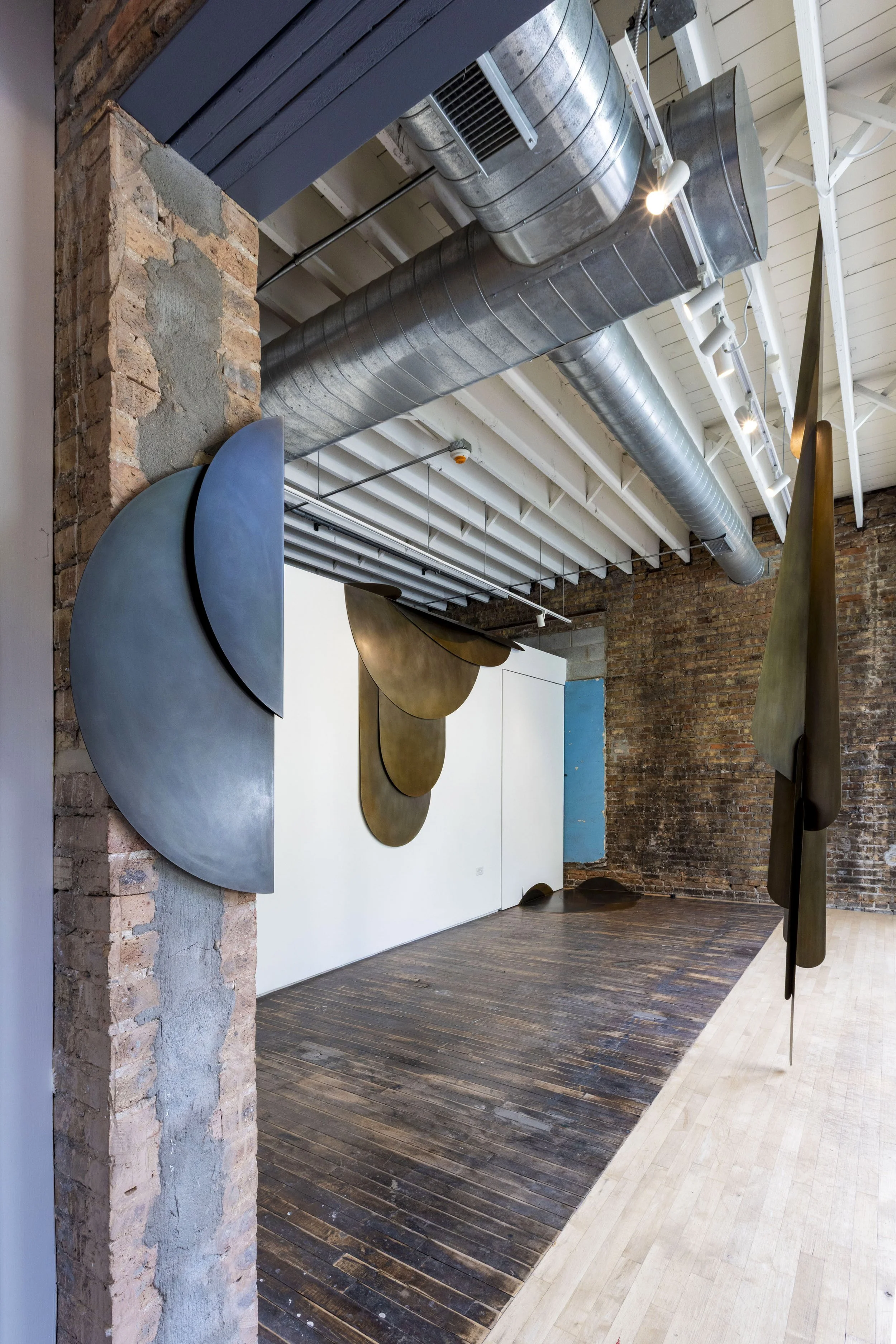  Elizabeth Fiersten:  Swag  (north gallery) | patinated steel | Photo: Paul Strabbing 