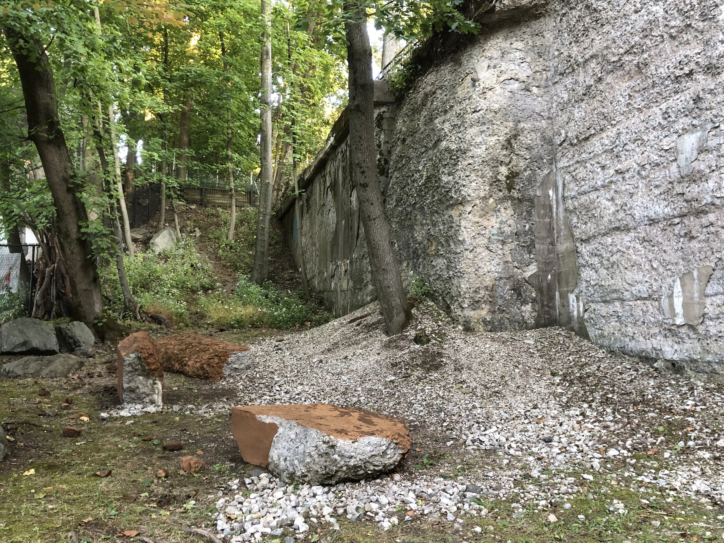 Concrete RegolithIron oxide (iii) from High Brook, Architectural fragments from the Highbrook Highline Bridge, Pelham, NY2019