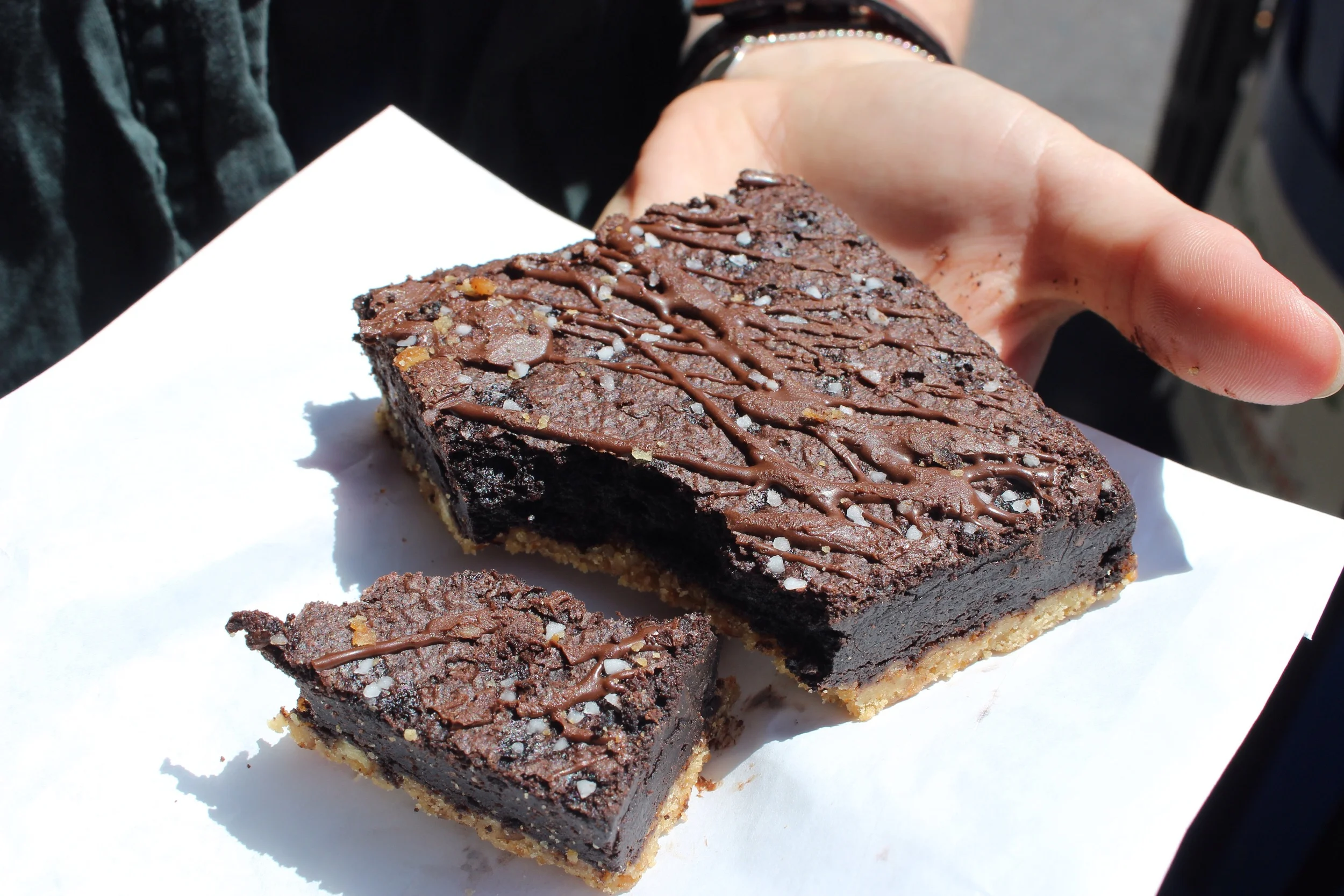 Pretzel brownies