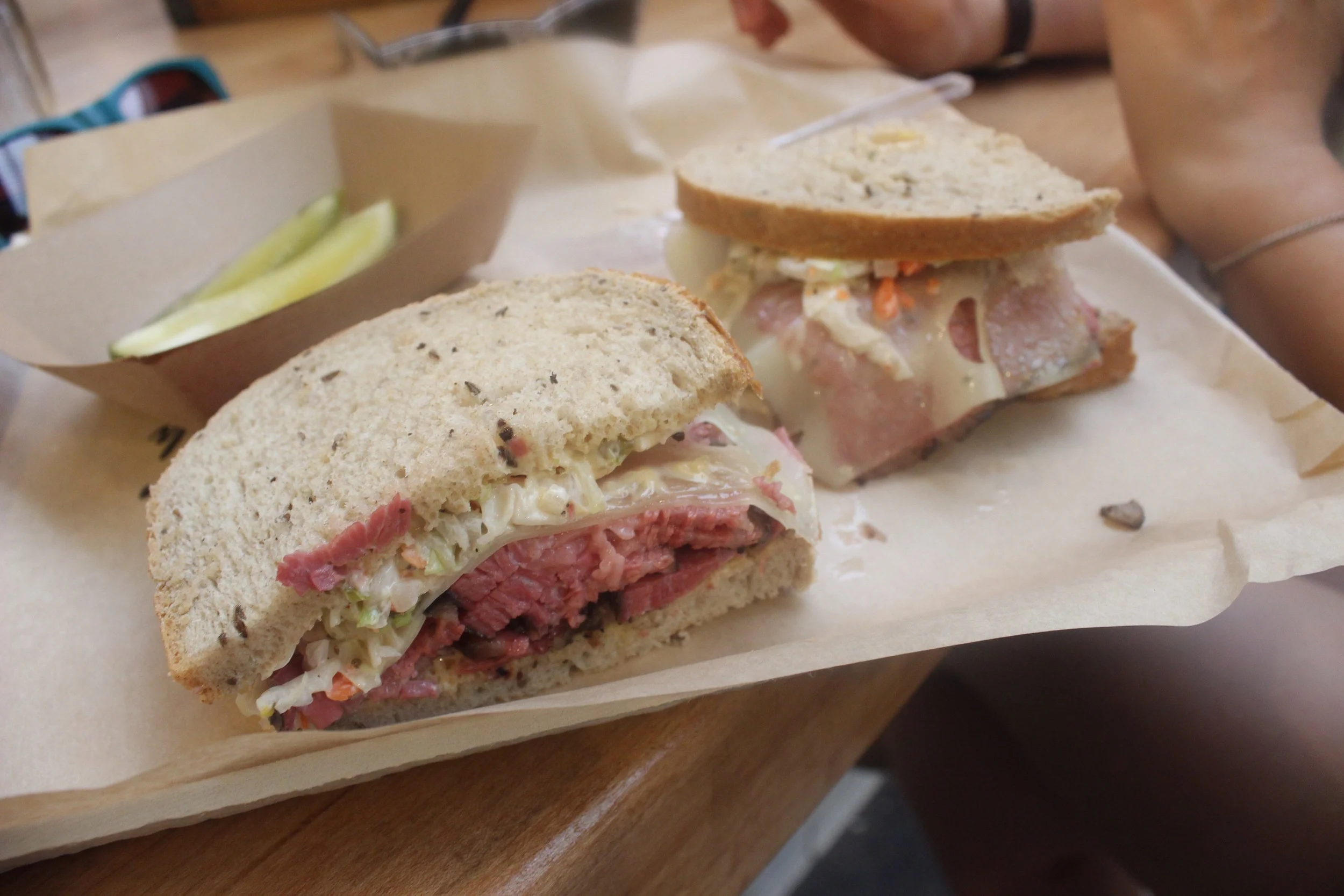Pastrami on rye at wexler's