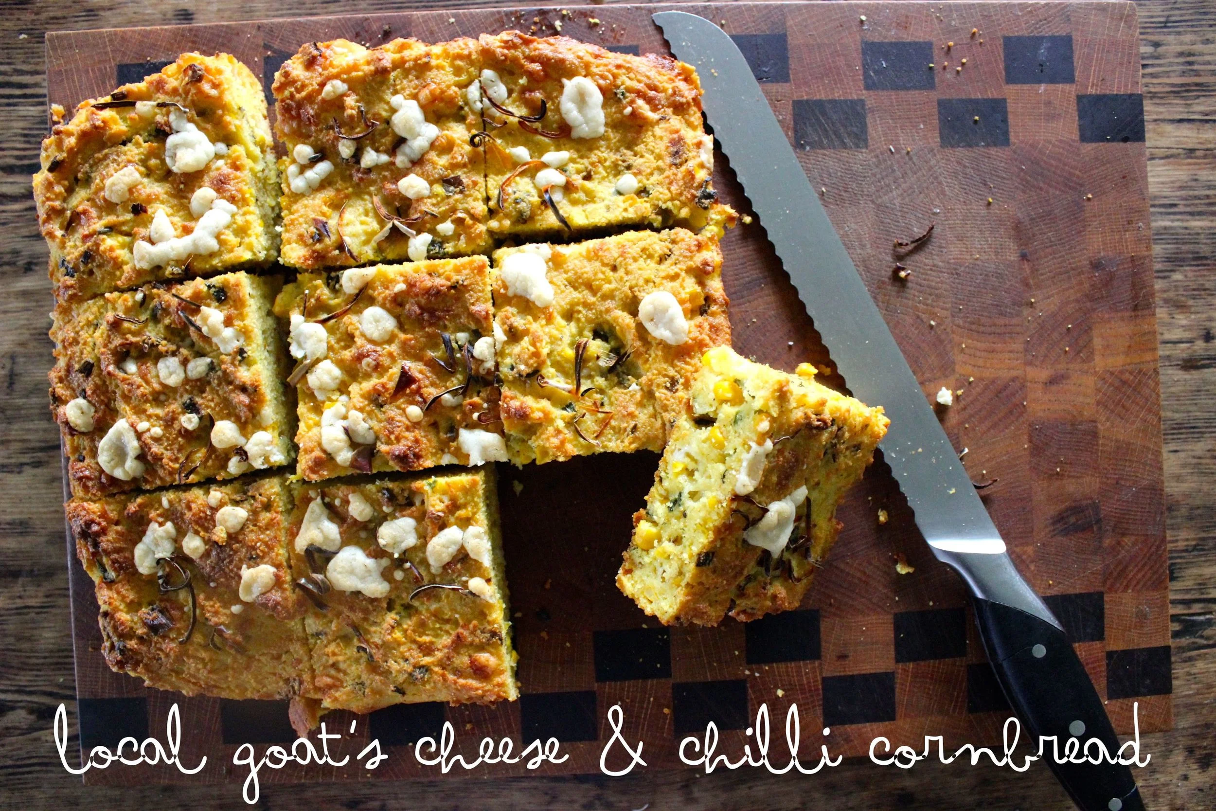 Local Goat's Cheese & Chilli Cornbread
