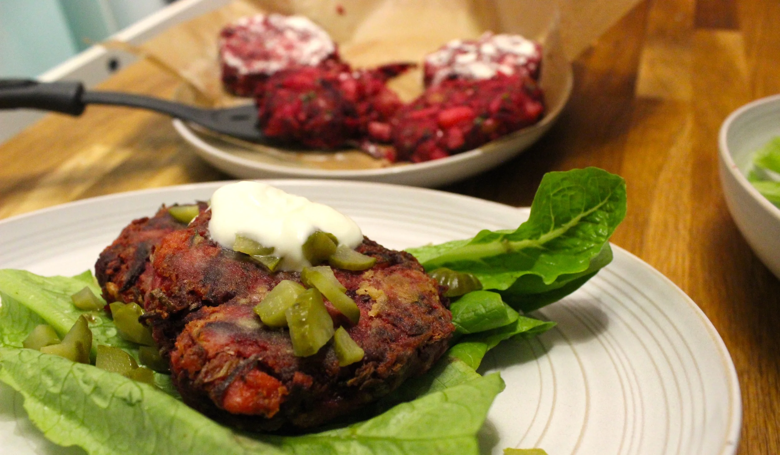Smoked Mackerel & Beetroot Fishcakes