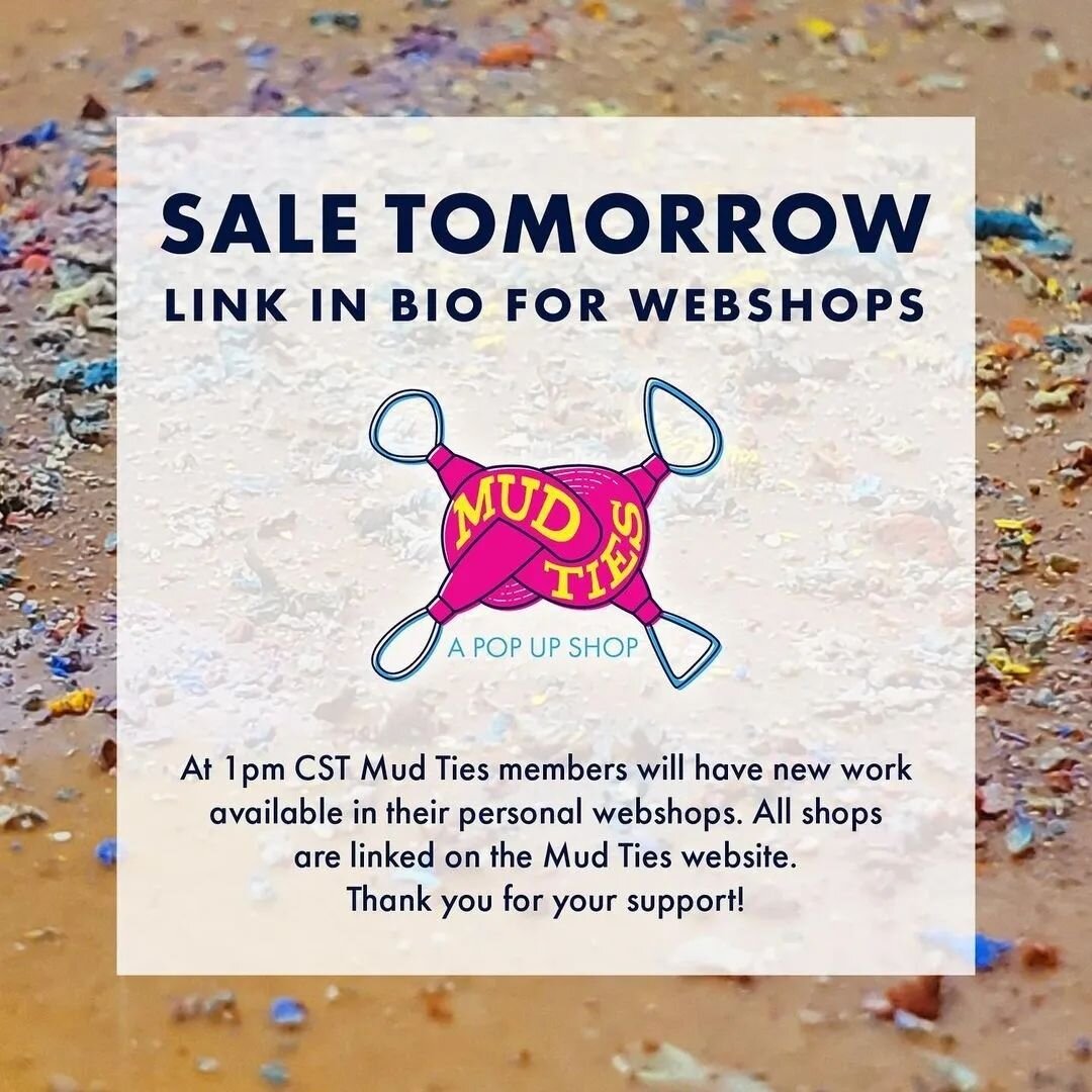 My we ship and the Mud Ties website are linked in my bio! All webshops are linked on the MT website so be sure to take a gander ❤️
.
Reposted from @mudties SALE TOMORROW! Spread the word! Mud Ties is having a pre-NCECA sale with 8 incredible artist a