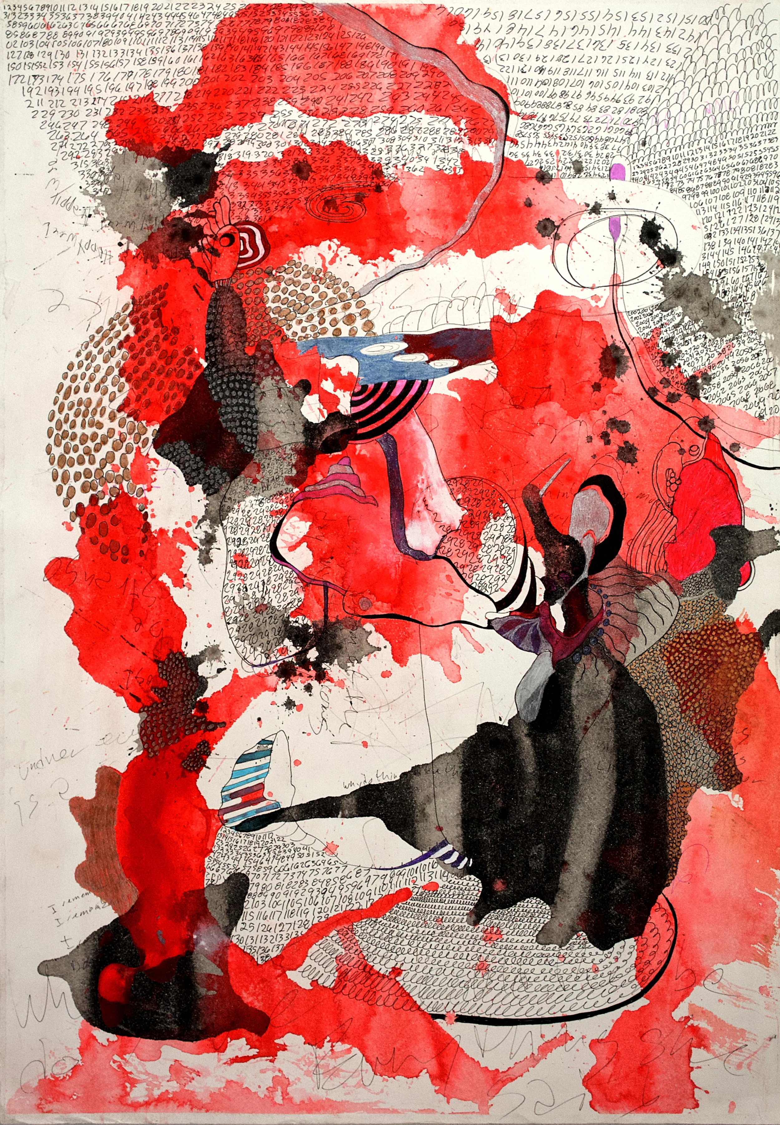 ‘“Every Moment Counts ”Pen and Ink 22” x 30”For Sale: $2,000